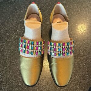 SJP by Sarah Jessica Parker Pandora Multi Color Crystal D'Orsay Block Heel